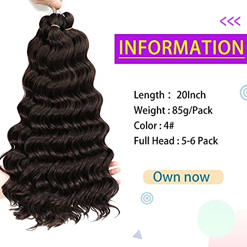 Ocean Wave Crochet Hair - Deep Wave Braiding Hair for Black Women