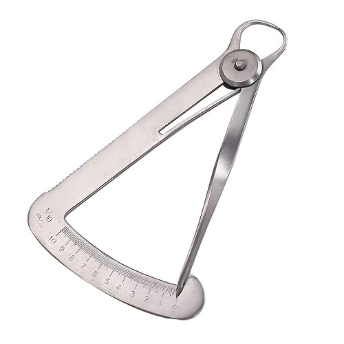 Calibres interiores de acero inoxidable calibre de medición calibre de ortodoncia dental, calibre de medición calibre 0.000-0.394 in, calibrador