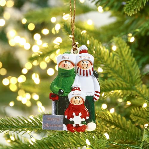 lorajewel Palline di Natale Personalizzate Ciondolo di Natale Personalizzato con