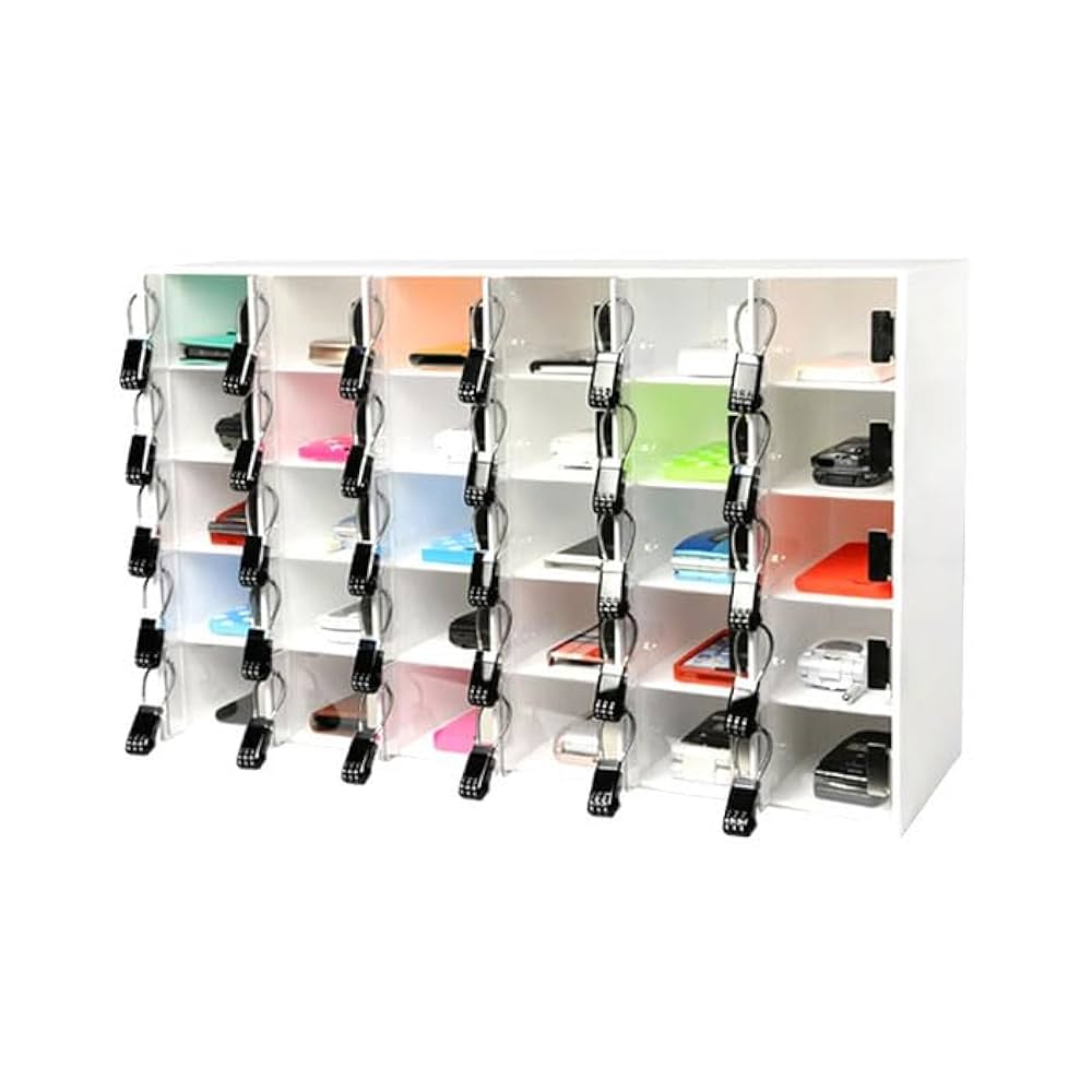 スマホ　ボックス ケース ロッカー　貴重品　鍵付き　セキュリティボックス　透明 Amazon｜透明収納ボックス 貴重品 携帯電話ロッカー スマホ