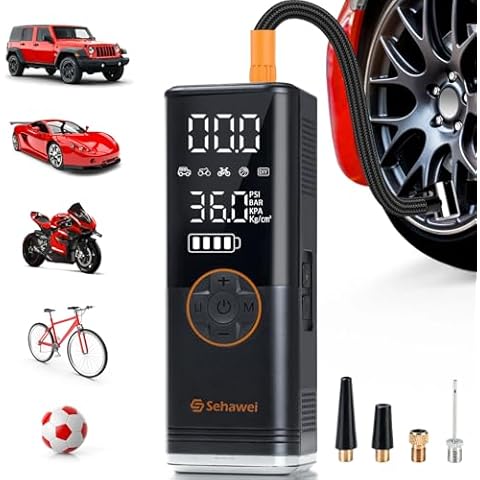 Sehawei Electric Air Pump with 6600 mAh Battery Cover