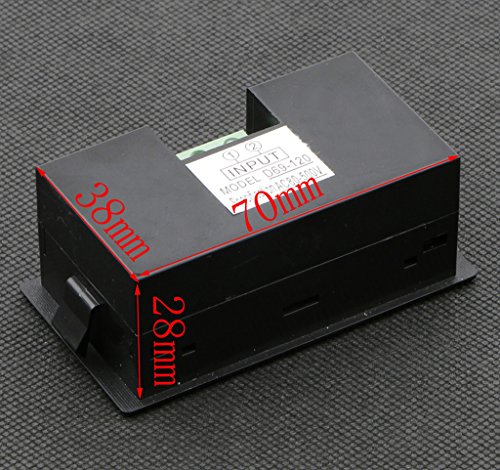 Image of Blue LCD Panel Mount Meter Digital Voltmeter Display with Case AC 80-500V