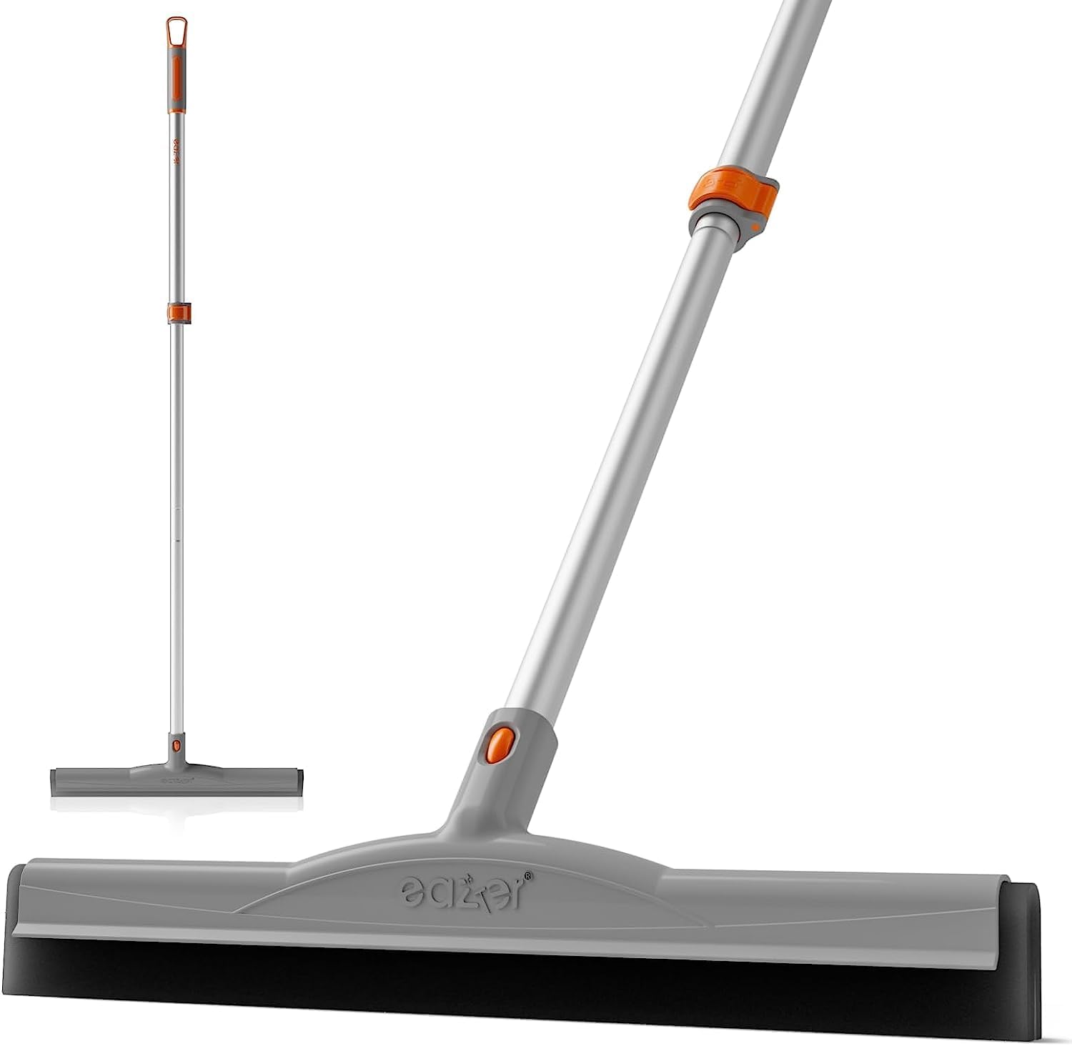eazer Floor Squeegee Scrubber with Telescopic Pole