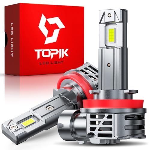 Image of TOPIK H11 H8 H9 Bulbs, 50,000LM Brighter 6500K Cool White
