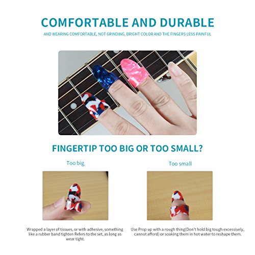 SUNYIN Doigt Pouce Picks Protège-doigts, Guitare, Médiators, Pick Hoder, Ensemble Cadeau Kit Utile Pour Guitare… - Les Beatles, Paul McCartney, John Lennon, RIngo Starr, George Harrison SUNYIN Doigt Pouce Picks Protège-doigts, Guitare, Médiators, Pick Hoder, Ensemble Cadeau Kit Utile Pour Guitare… – Image 6