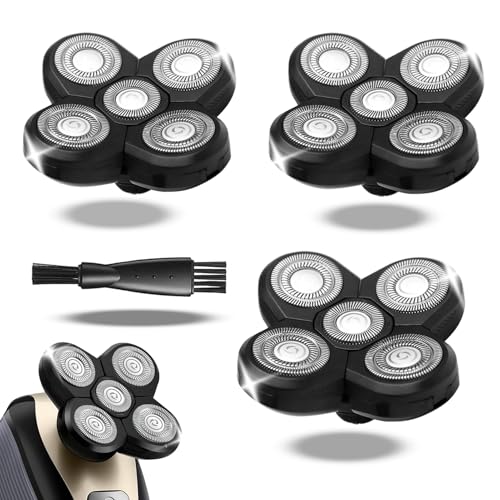 OXSITO Shaver Replacement Head for Freebirds Flexing Series Bald Head Shavers Not Compatible with FlexSeries Pro Shaver Blades Refills with Precision and Comfort Shave(Pack of 3)