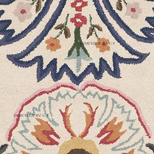 Image of 8x12 Ft Wool Tufted Carpet - Extra Large Handmade Wool Rug for Spacious Bedrooms & Living Rooms