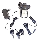 Fácil de usar HC enterprise Hinchador Inflador Electrico Bomba Aire,2 EN 1,para Coche y casa