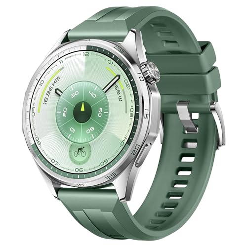 Image of XMUXI 22mm Watch Strap Compatible with Huawei Watch GT6 Pro GT 6 /5 /4 /3 46mm Straps Quick Release for bip 6 /Venu3 /Venu4 45mm /Vivoactive 4,Galaxy Watch 3 45mm Silicone Bands (NO WATCH)