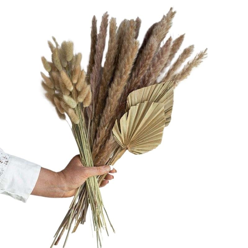 Ramo Pampas Grass Seco 77 Piezas Decoración miniatura 1