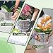 Orchid Pot with Saucers, 9 Pack Orchid Pots with Holes and 12Pcs Plant Stakes, 3 Each of 4.3