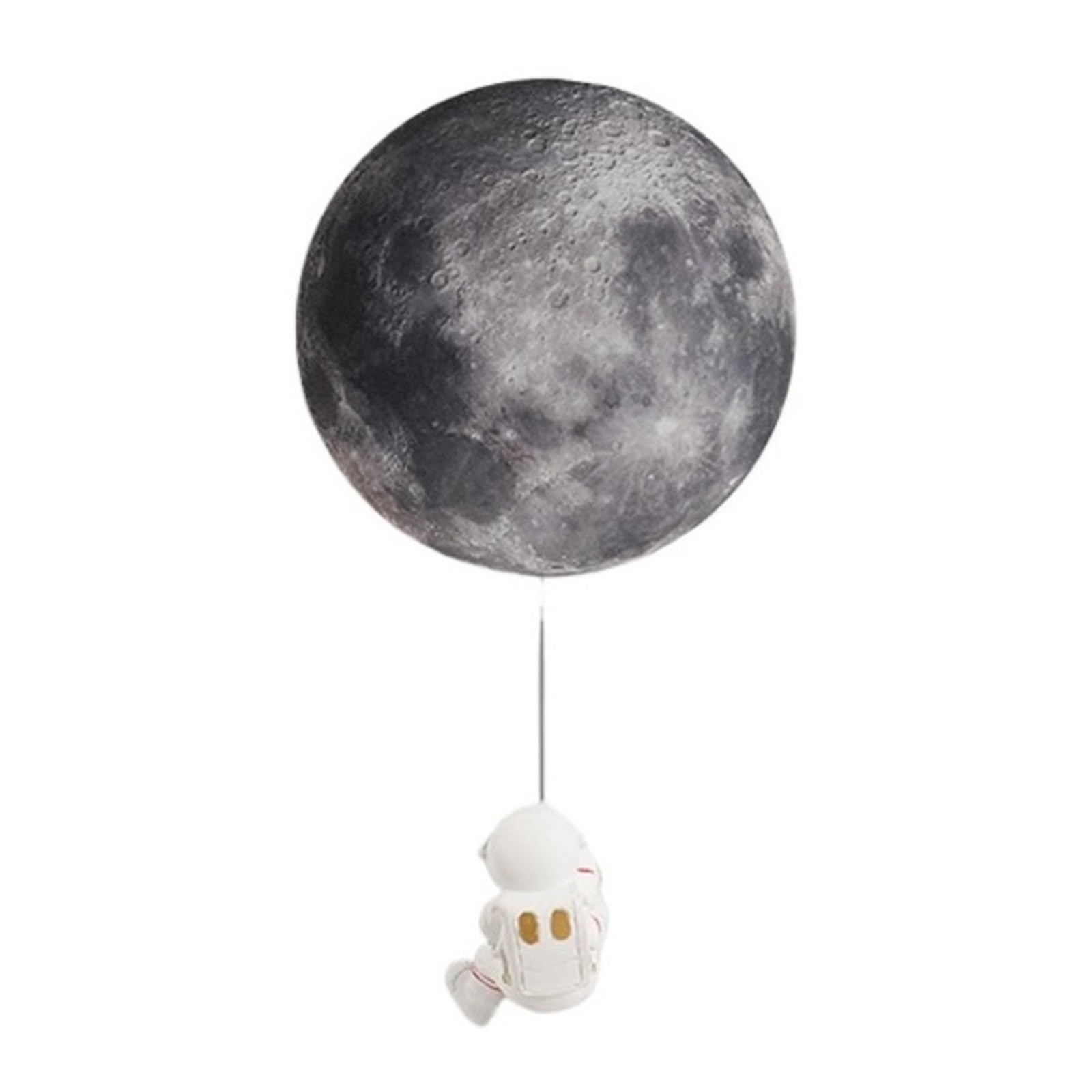 GDBAGKDQK Modern LED Wall Lamps Creative Astronauts Landing Moon for Study Room Bedside Aisle Corridor Background Lights Indoor Decoration Bright Lights