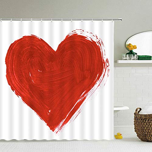 Sealskin Cuori peva douchegordijn roze 180x200 cm kopen? Douchegordijnen