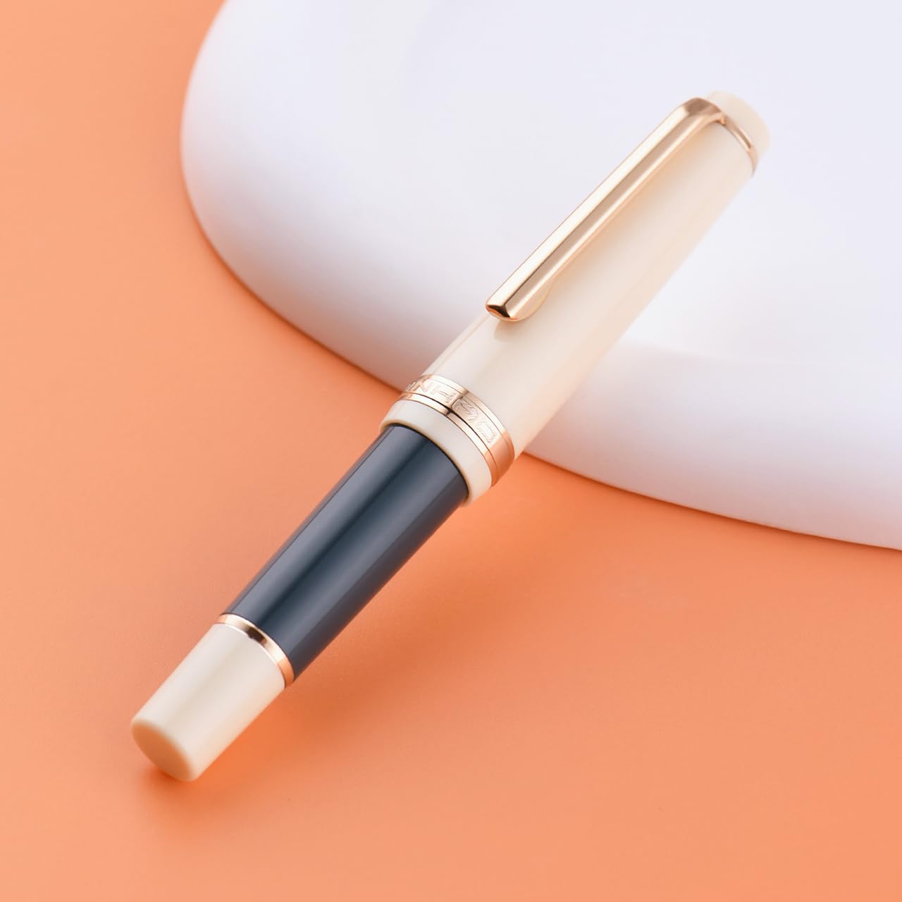 Jinhao 82 Mini Fountain Pen - Fine Nib Smoth Writing Pocket Pen with Ink Converter (Grey)