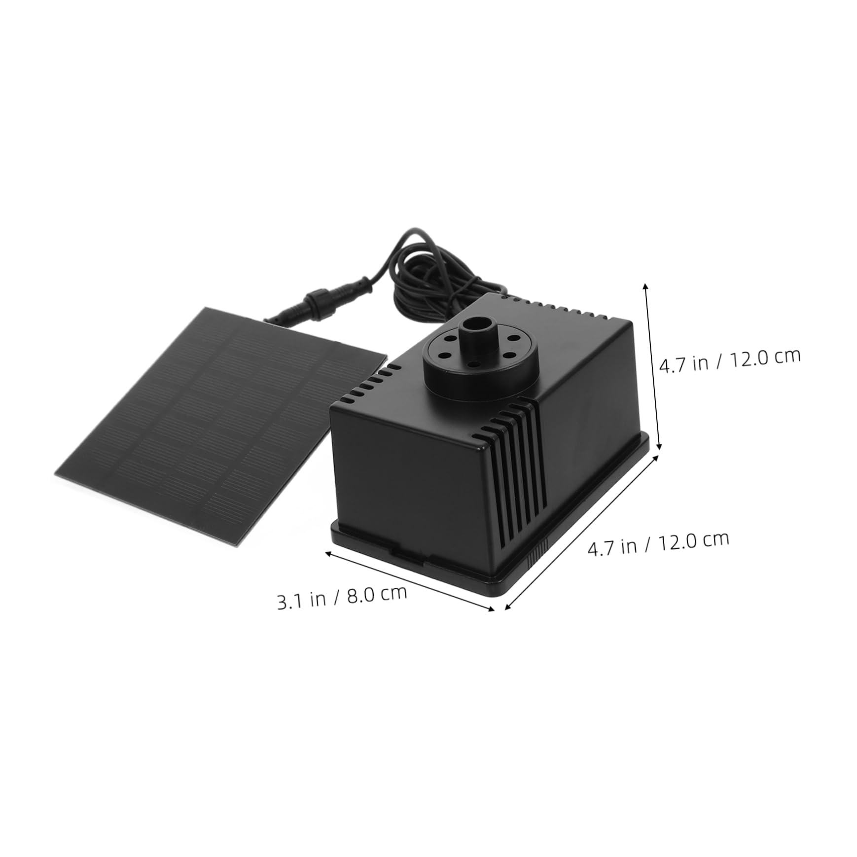 UKCOCO Solar Fountain Pump Floating Fountain Pump 180l/h for Outdoor Use Bird Bath