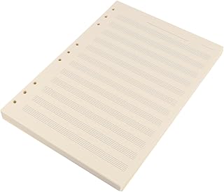 SUPVOX O Caderno 100 Folhas Em Branco Música Manuscrito Papel Canção Escrita Música Papel Pasta De Música O Caderno Pessoal De Música Pasta De Papel Caderno Papel Caderno Partituras