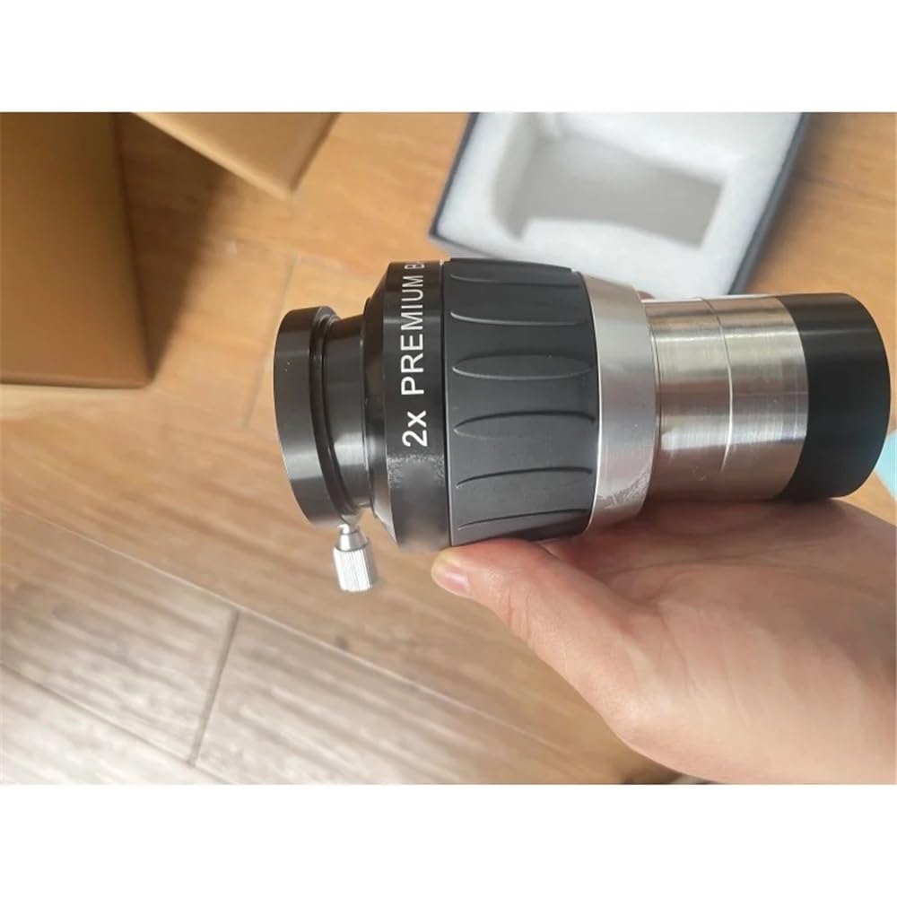 Extensor Focal de Lente Barlow de 4 Elementos de 2 Pulgadas y 2 aumentos de Primera Calidad (2";/1,25";) for Ocular de telescopio astronómico Piezas para telescopio astronómico