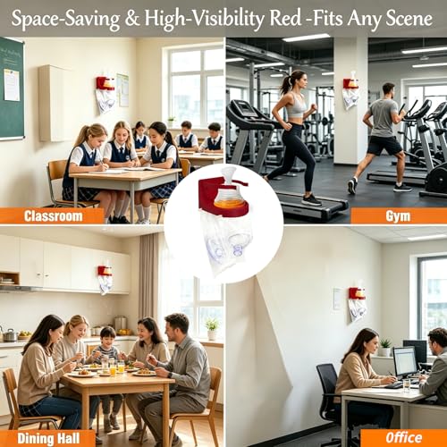 Kit de préparation d'urgence avec support mural compact - 6