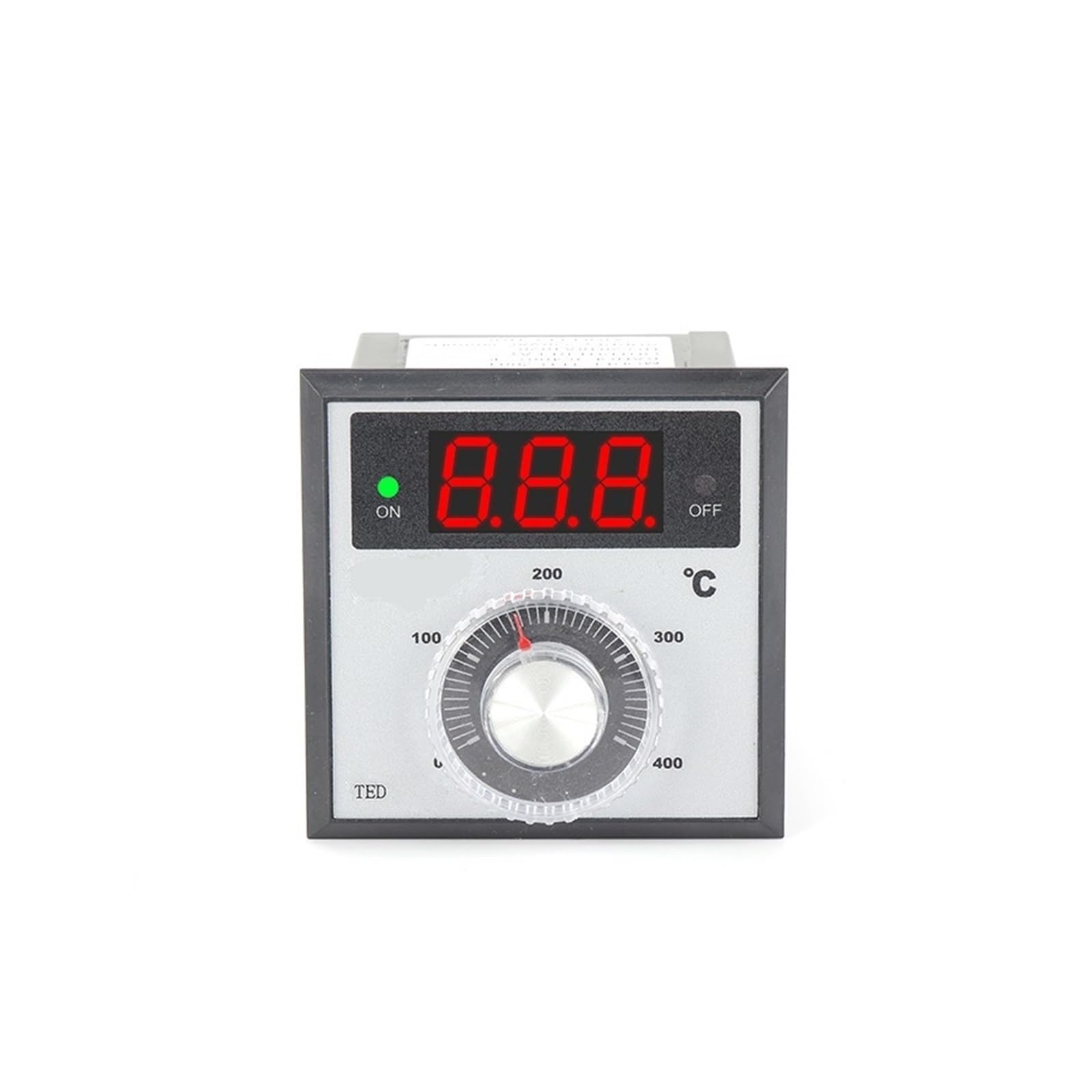 regolatore di Temperatura Ted 72 * 72mm KJ PT100 Tipo AC220V 110V 24V 380V Manopola 0-100 300 400 600 Gradi Termostato Digitale Regolatore di Temperatura Alimentato(J 0-200,380V)