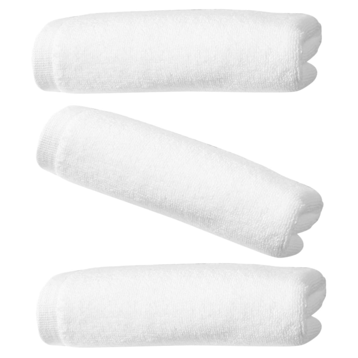Alipis 3 Set Asciugamano Da Bagno Morbido Per Il Viso Altamente Assorbente Pulire Salvietta Asciugamano A Nido D'ape Strofinacci Da Cucina Asciugamani Da Bagno Cotone Bianca 3 Pezzi * 3