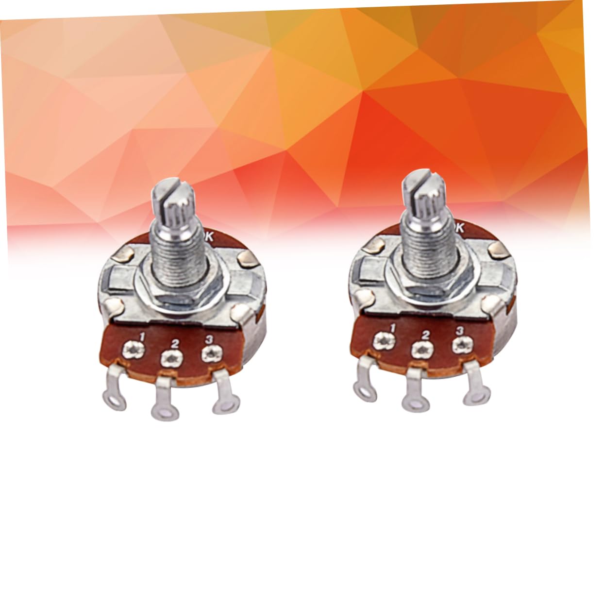 Snapklik.com : 2pcs 250k Bass Guitar Potentiometer Long Shaft Pots Low ...