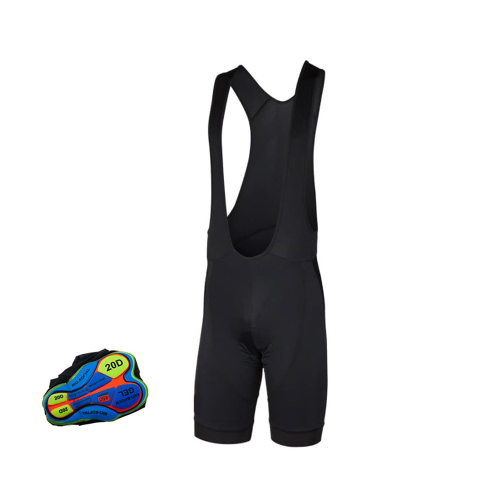 Cuissard Velo Homme VTT Sport Vélo Porter Vélo Séchage Rapide Respirant Rembourré Pro Team Cyclisme 20D Gel Pad Bib Shorts