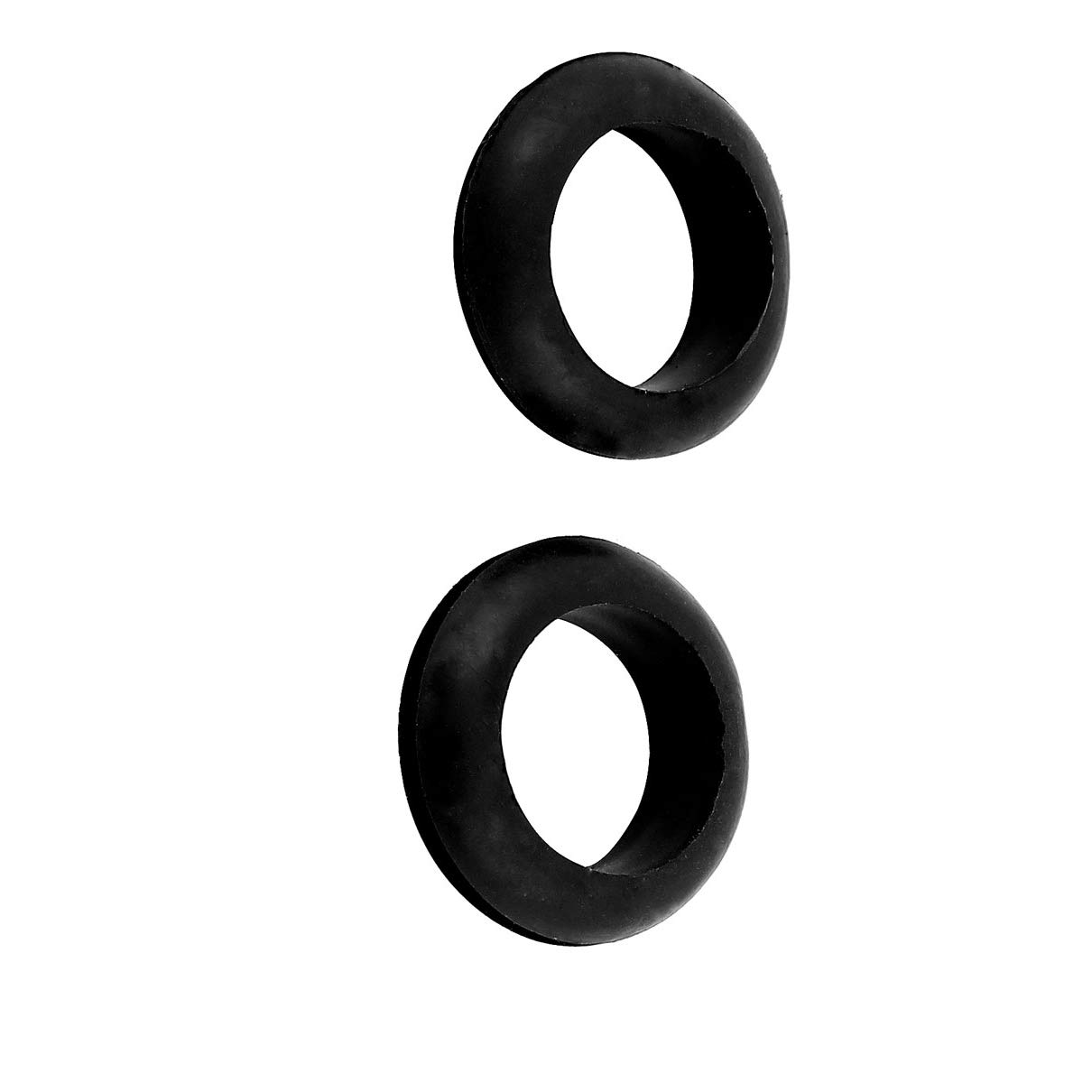 Aexit 10pcs 20mm Cleaning Brushes Inner Dia Black Rubber Electrical Round Wire Antistatic Brushes Grommet ket