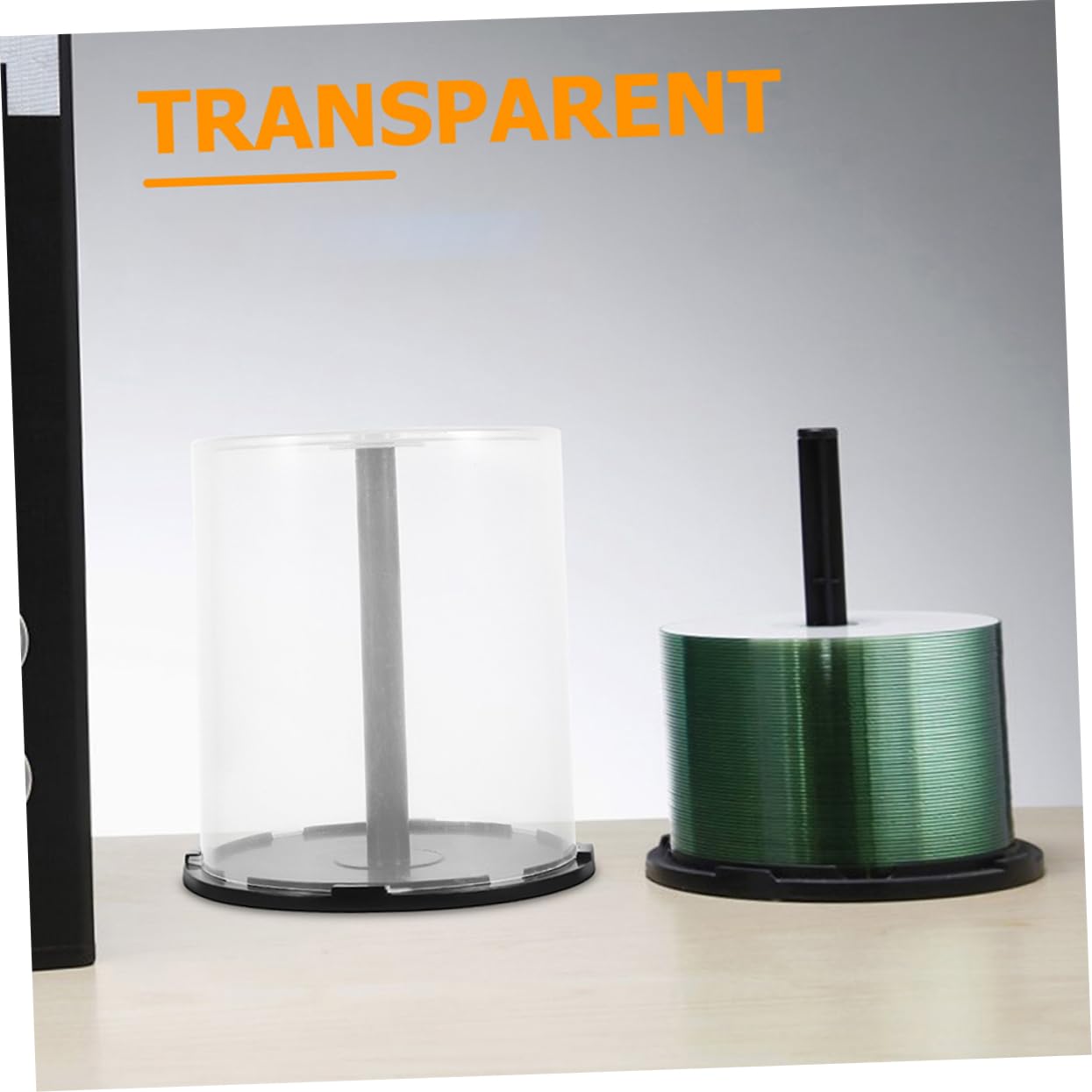 Yardenfun 4 Pièces Étagères à CD Plastique Réutilisables Boîtes de Rangement pour CD Dvd pour Étagère ou Plan de Travail