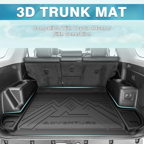 Image of Mixsuper Cargo Liner for Toyota 4Runner 2010-2024 5 Seater (No 3rd Seat or No Sliding Cargo Deck), Trunk Mat for 4Runner Accessories Cargo Mat Rear Trunk Liner Black