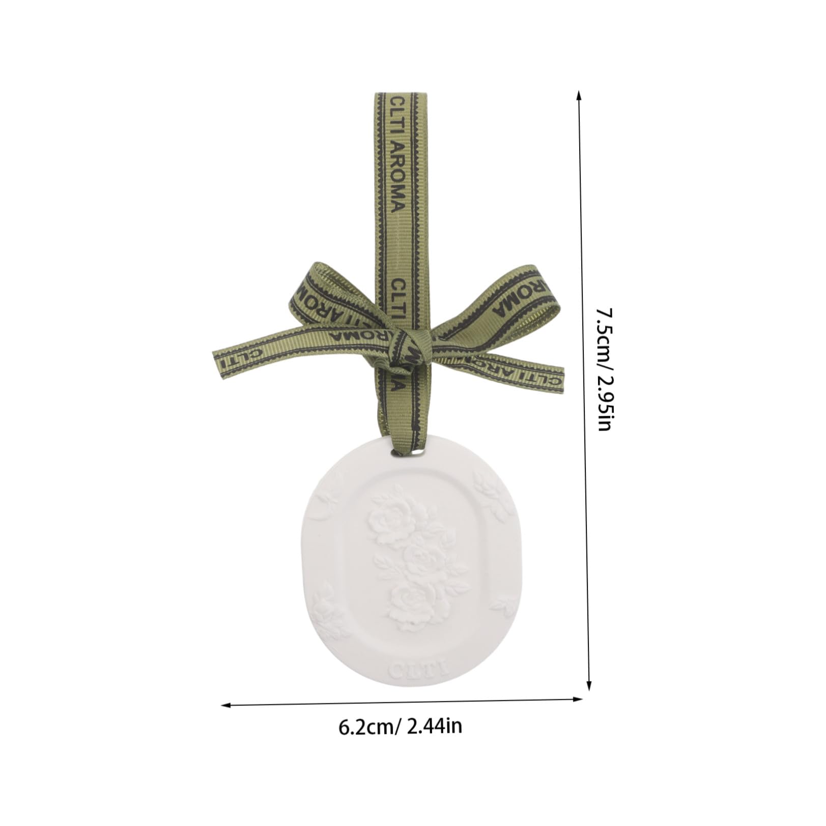 BETOOKY Diffusore Passivo di Oli Essenziali per Auto in Gesso con 10 Compresse Profumate (gardenia + Tè Bianco), Deodorante Sospeso per Interni Auto, Armadio e Bagno, Profumo a