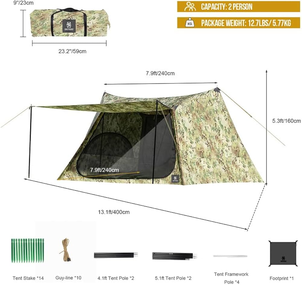 Amazon.co.jp: OneTigris SOLO HOMESTEAD キャンプテント アメリカ輸入