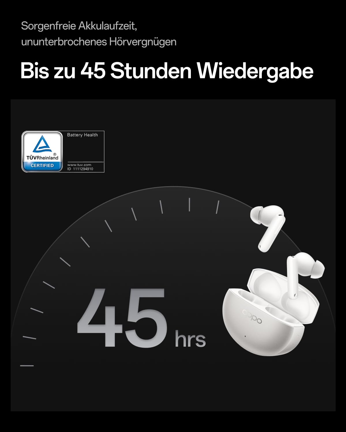 Oppo Enco X3s True Wireless Kopfhörer, Bluetooth 5.4 Dynaudio-Sound-Ohrhörer, 55dB Hybrid-ANC, LHDC 5.0 Hi-Res-Audio, 45 Stunden Spielzeit, IP55, Dual Dynamic Drivers, KI-Übersetzung, Nebula Silver