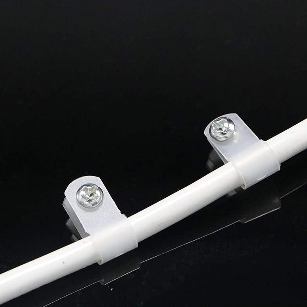 100 Fermacavi Neri Con Chiodo - Clip Organizzacavi 12mm Per TV, LED, USB - Foto 4