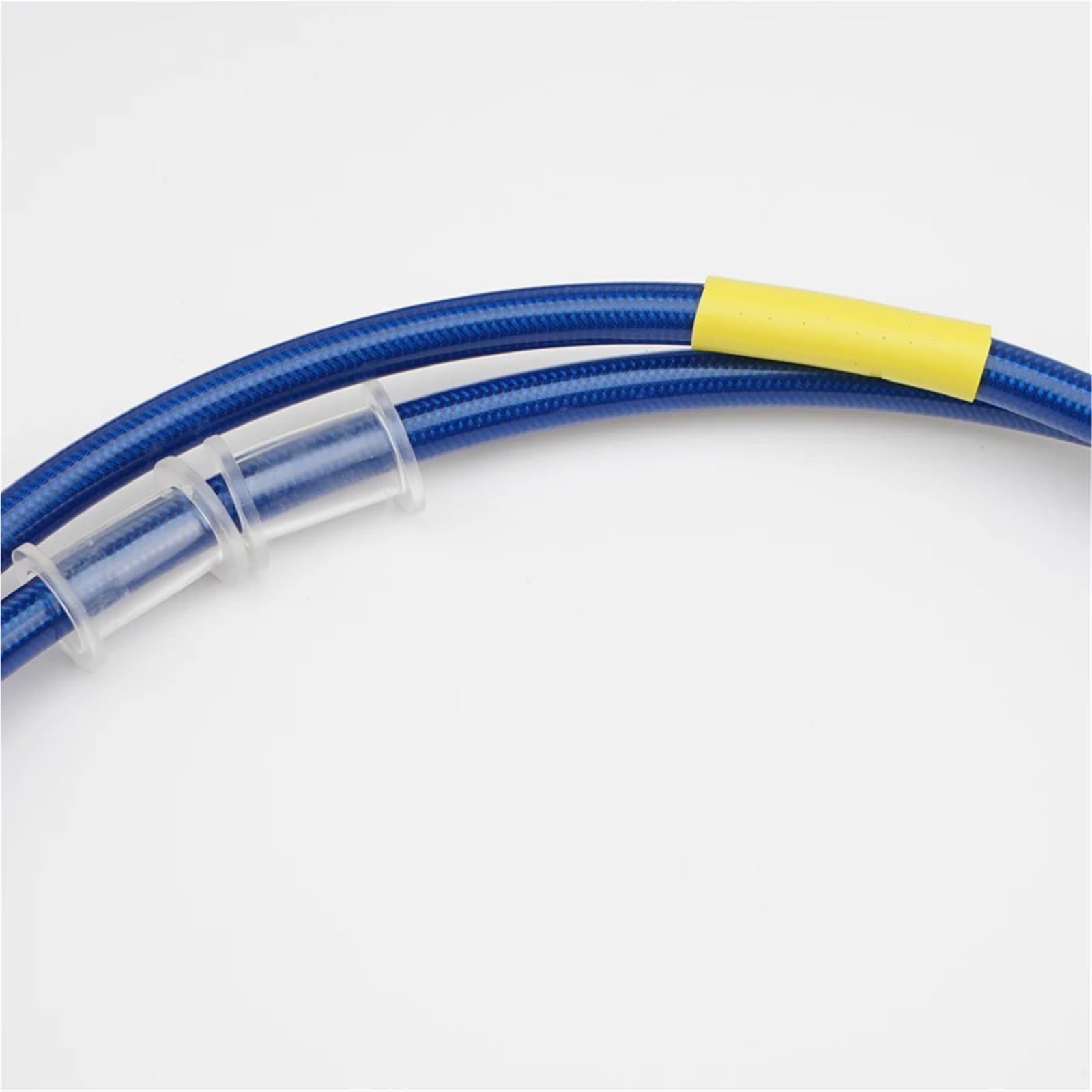 Dźwignie hamulca do motocykla Niebieski Przewód Hamulcowy Przedni AN3 1/8" W Oplocie Stalowym, Tylny, Hydrauliczny, Do Motocykla, Przewód Olejowy 28 90 Stopni, M10 ATV, Pitbike(2400mm)
