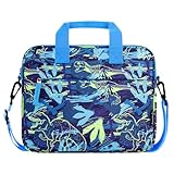 Choco Mocha 12.5 Inch Kids Dinosaur Tablet Sleeve Bag for Boys, Kids Tablet Carrying Case for Fire HD 10, Fire 7, Fire HD 8, Fire 10 Tablet, Kindle Kids Edition, Apple iPad, Dark Blue