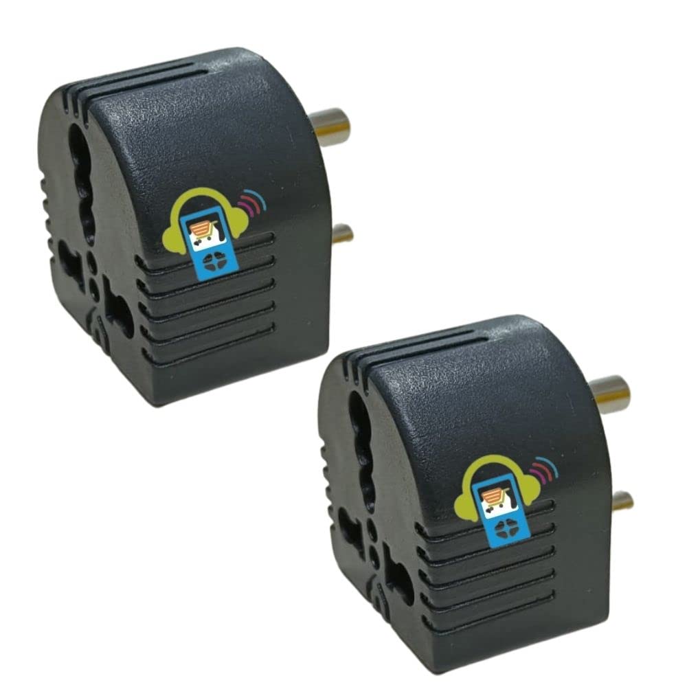 Gadget Wagon 15/16 A to 5/6 A 3 pin Converter Adapter Plug for Heavy appliances Black (1) (B09TTFHC3C) Amazon Price History, Amazon Price Tracker