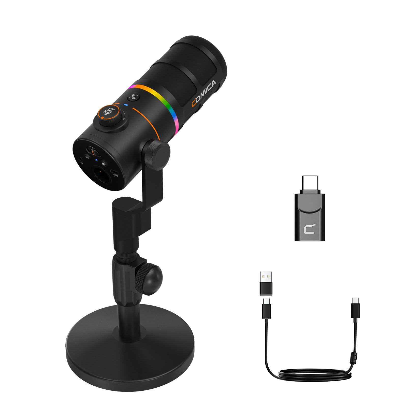 Pro D10 EJoy jogos para Microfone Comica Pro(黒) D10 EJoy 【美品】COMICA XLR/USB-C gravação para 配信機器・PA機器・レコーディング機器