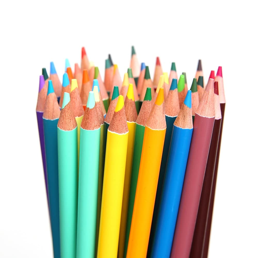 Set de 260 lápices de Colores Profesionales para Acuarela y óleo, de Madera, para Uso Escolar y artístico (Color: A)