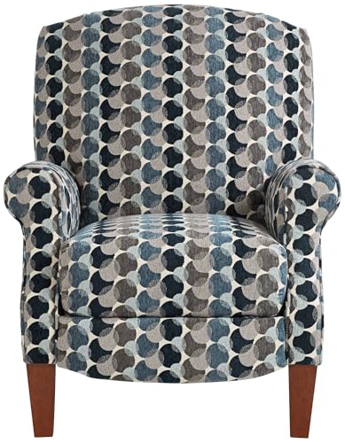 Sillón reclinable azul de metal y poliéster miniatura 7