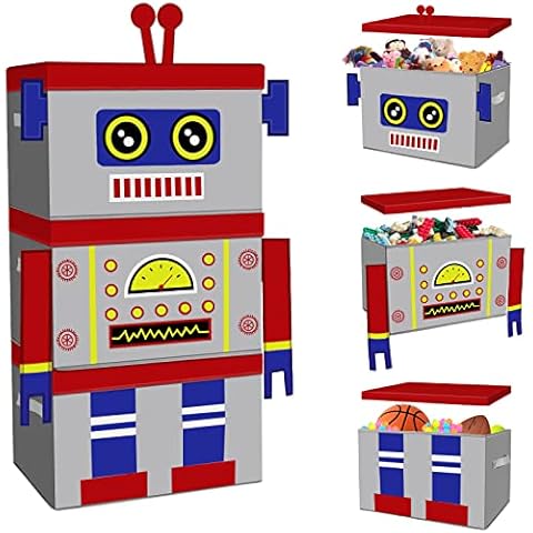 ASKETAM Faltbarer stapelbarer Spielzeug-Aufbewahrungskorb für Kinder Cover