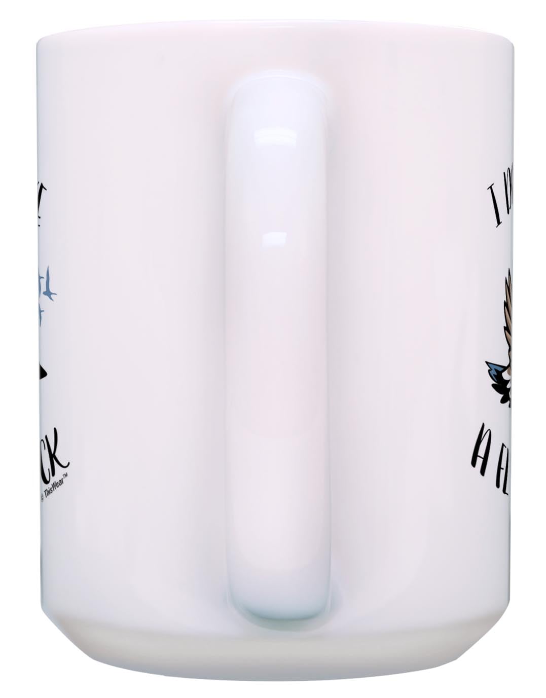 ThisWear Coworker Gift For Women I Don't Give a Flying Flock Funny Canadian Goose 2 Pack 15oz Ceramic Coffee Mug Set