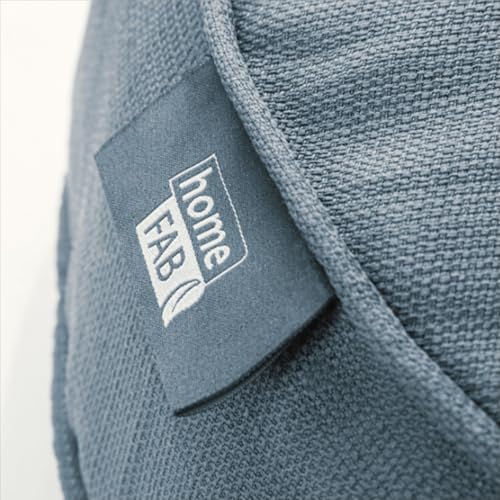 homefab Bodenkissen für Zuhause & Outdoor - Sitzkissen Pouf für Boden und Garten, wetterfest, wasserfest, ca.10 cm hoch - rund, 60 cm Ø, Mint