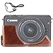 Produktbild First2savvv XJD-EOSM10-D10G14 Gehäusehälfte präzise Passform PU-Leder Kameratasche Fall Tasche Cover für Canon EOS-M10. EOS M10 mit Anti verloren Seil