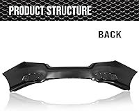 Vista 2 de Cubierta de parachoques trasero imprimada compatible con Honda Civic Sedan 4 puertas 2016 2017 2018 2019 2020 HO1100296 04715TBAA00ZZ