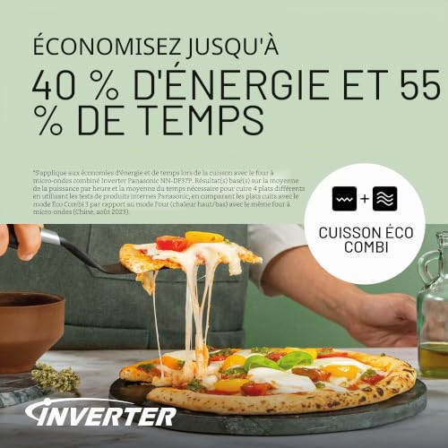 Micro-Ondes Combiné Panasonic NN-DF37PWEPG – 23L 960W, Gril 800W, Inverter - vue 7