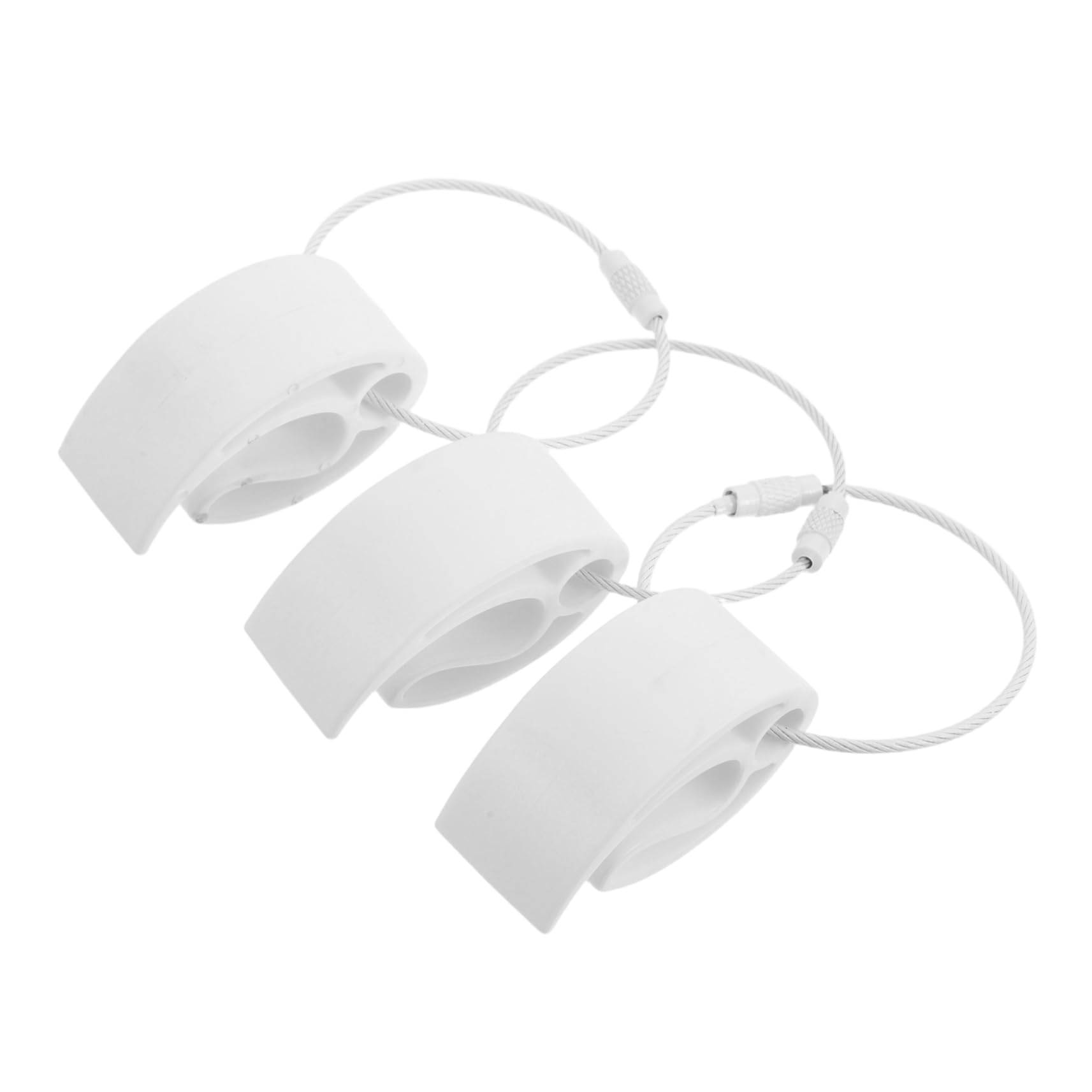 BCOATH 3pcs Portable Flying Disc Clamps with Wire Cable Durable Sports Disc Holder for Outdoor Activities Team Competitions and Family Gatherings Lightweight and Easy to Carry