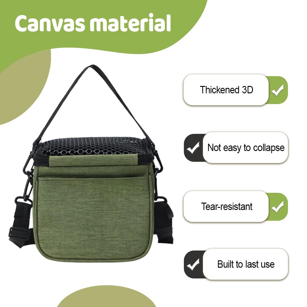 Bolsa de transporte de animales pequeños, bolsa de viaje portátil para mascotas con correa para el hombro y alfombrilla extraíble para hámsters, planeadores de azúcar y ardilla voladora