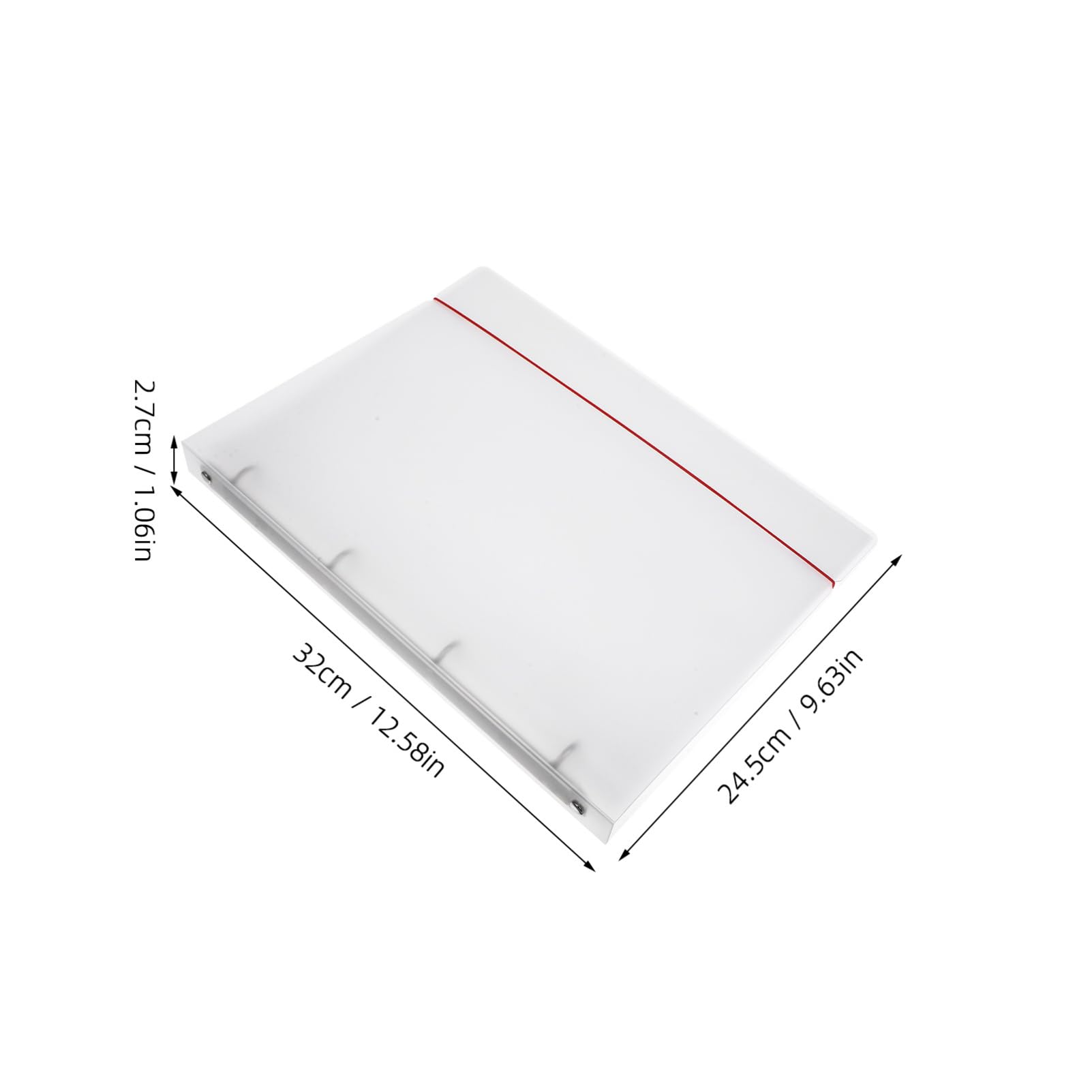 Gadpiparty Sheet Music Folder Portable Music File Binder with Transparent Cover Ring Design Sleeves for Easy Document Organization for Home Office School and Travel