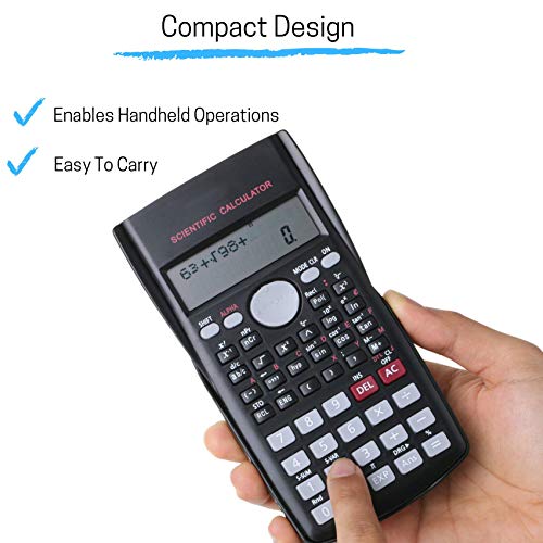 Image of Mr. Pen Scientific 2 Line Calculator - Fraction & College Math Calculator f | or Students & Engineers