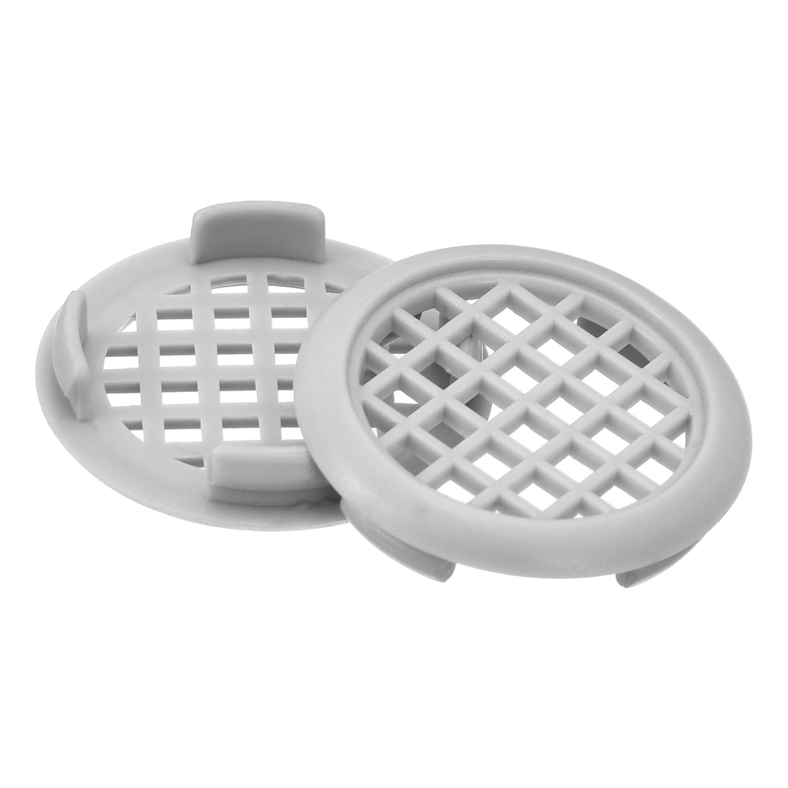 uxcell 29mm(1-1/8") Circular Soffit Vent, 20pcs Plastic Circular Air Vents Round Mesh Hole Louver for Kitchen Bathroom Cabinet Gray